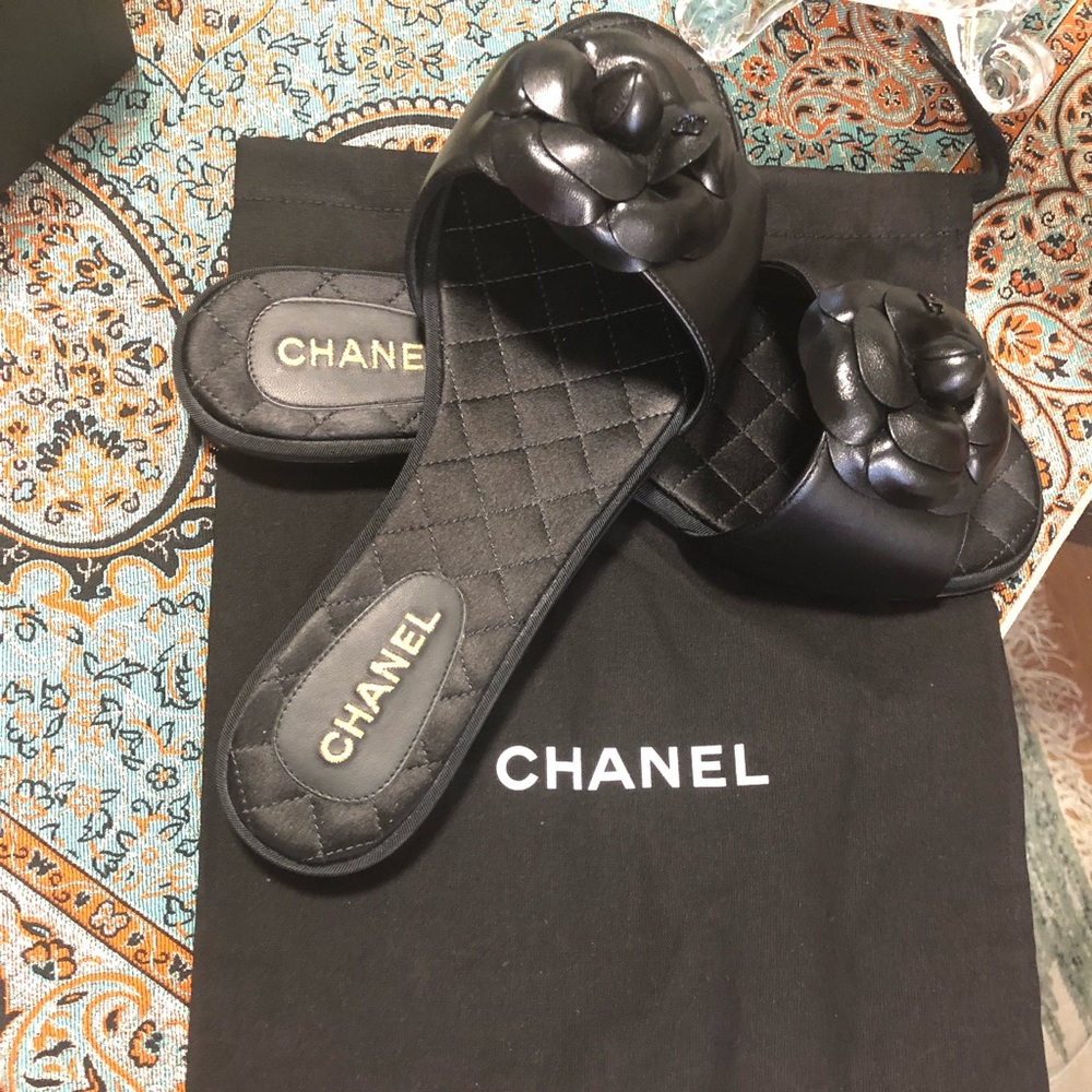 Black Chanel Sandals